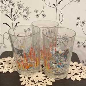 Disney 25th Anniversary Glasses Set